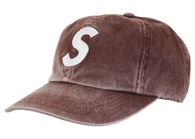 Pre-owned Supreme Pigment Print S Logo 6panel (fw23) In Brown
