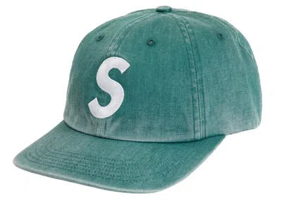 Pre-owned Supreme Pigment Print S Logo 6panel In Dark Teal In Blue