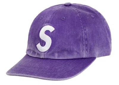 Pre-owned Supreme Pigment Print S Logo 6panel In Purple