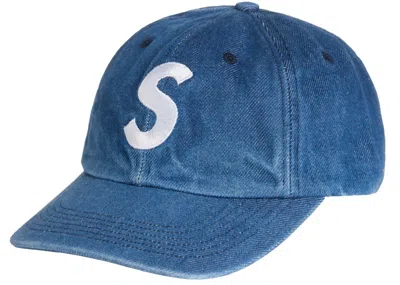 Pre-owned Supreme Pigment S Logo 6panel In Denim