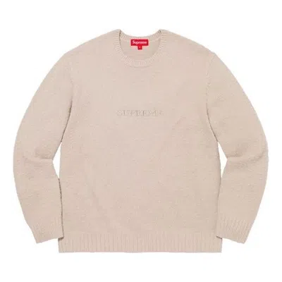 Supreme Pilled Sweater 'beige' In Brown