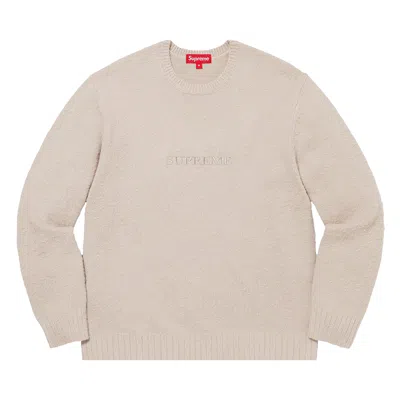 Pre-owned Supreme Pilled Sweater 'light Brown'