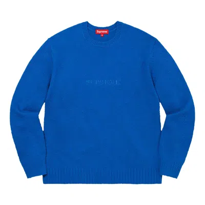 Pre-owned Supreme Pilled Sweater 'royal' | Blue | Men's Size M
