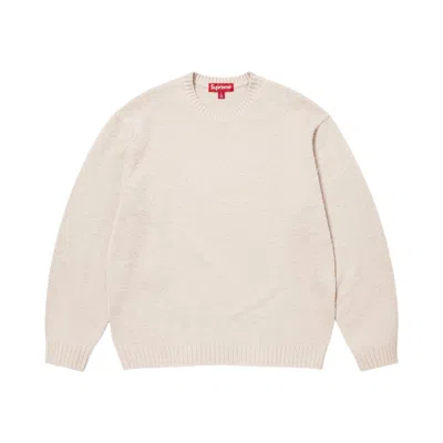 Pre-owned Supreme Pilled Sweater 'stone' | Grey | Men's Size Xl In Gray