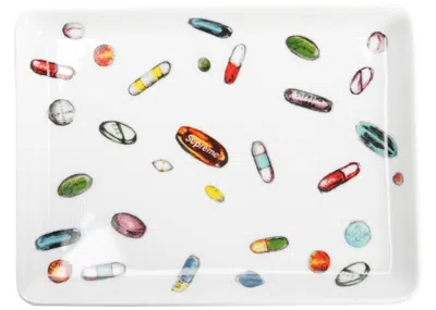 Pre-owned Supreme Pills Ceramic Tray In White