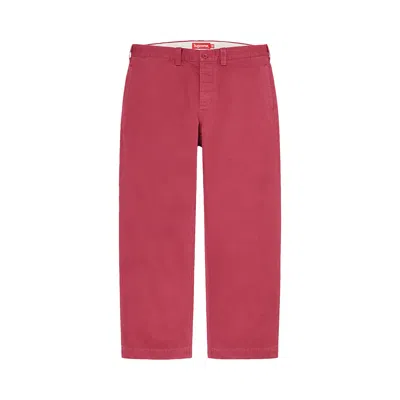 Pre-owned Supreme Pin Up Chino Pant 'cardinal' | Red | Men's Size 32