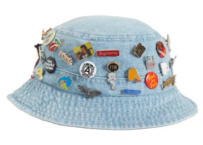 Pre-owned Supreme Pins Crusher Hat In Blue