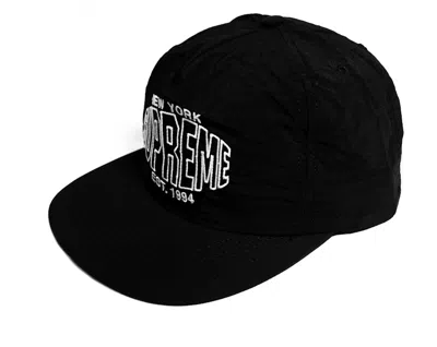 Pre-owned Supreme Pinwheel Nylon 5panel In Black