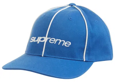 Pre-owned Supreme Piping 6panel (fw22) In Blue