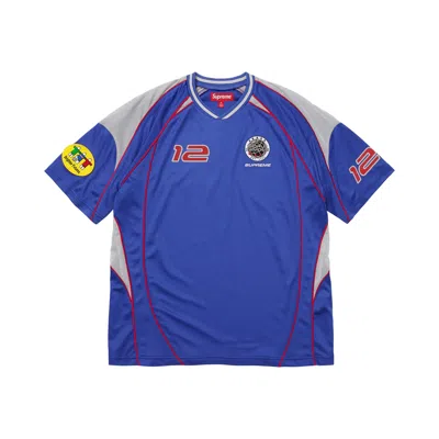 Pre-owned Supreme Piping Soccer Jersey 'royal' | Blue | Men's Size S