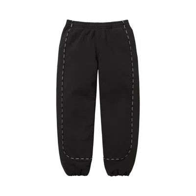 Pre-owned Supreme Piping Sweatpant 'black' | Men's Size M