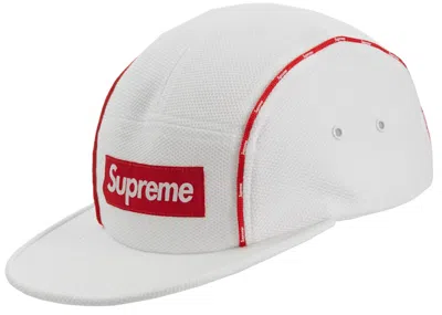 Pre-owned Supreme Pique Piping Camp Cap In White