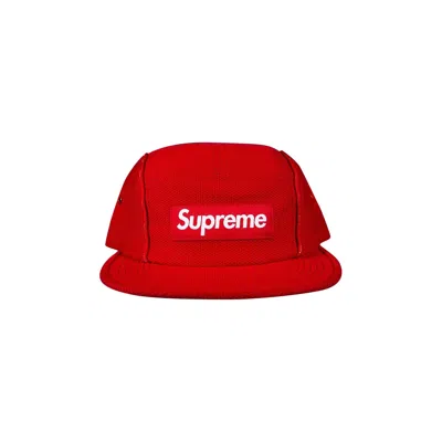 Pre-owned Supreme Pique Piping Camp Cap 'red' | Men's Size Onesize