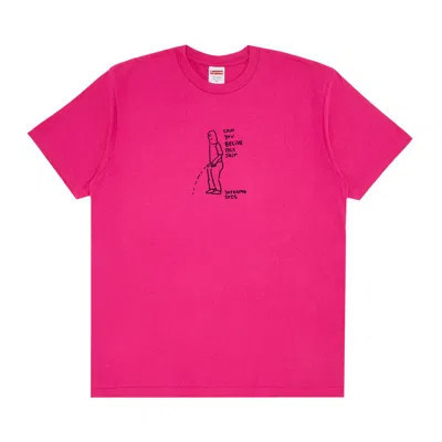 Pre-owned Supreme Piss Tee 'fuchsia' | Pink | Men's Size Xl