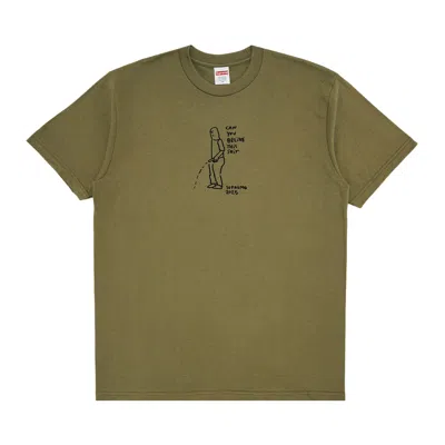 Pre-owned Supreme Piss Tee 'olive' | Green | Men's Size S