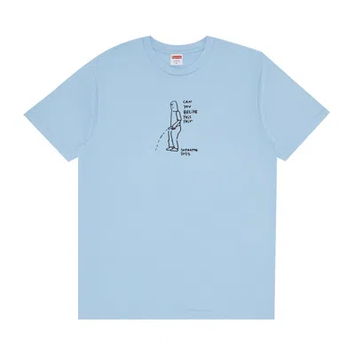 Pre-owned Supreme Piss Tee 'powder Blue' | Men's Size Xl