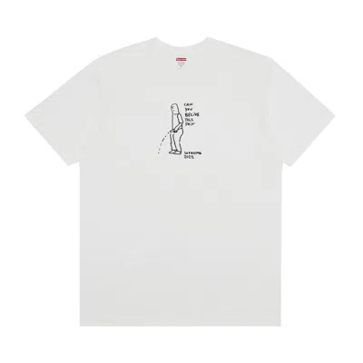 Pre-owned Supreme Piss Tee 'white' | Men's Size Xl