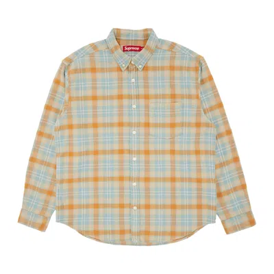 Pre-owned Supreme Plaid Flannel Shirt 'tan'