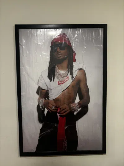 Pre-owned Supreme Playboi Carti 2025 Poster In White