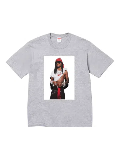 Supreme Playboi Carti Graphic Ptint T-shirt In Brown