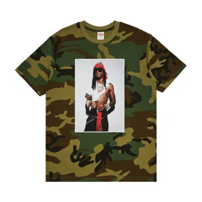 Pre-owned Supreme Playboi Carti Tee 'woodland Camo' | Multi-color | Men's Size L