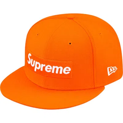 Pre-owned Supreme Playboy Box Logo New Era Cap In Orange