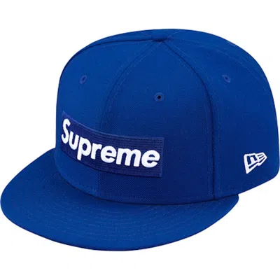 Pre-owned Supreme Playboy Box Logo New Era Cap In Royal