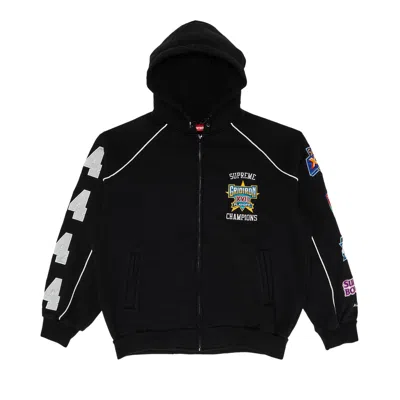 Pre-owned Supreme Playoffs Zip Up Hooded Sweatshirt 'black' | Men's Size S
