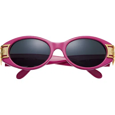 Pre-owned Supreme Plaza Sunglasses In Magenta