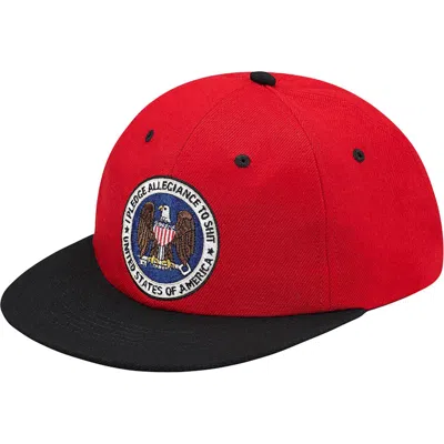 Pre-owned Supreme Pledge Allegiance 6panel In Red