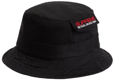 Pre-owned Supreme Pocket Crusher Hat In Black