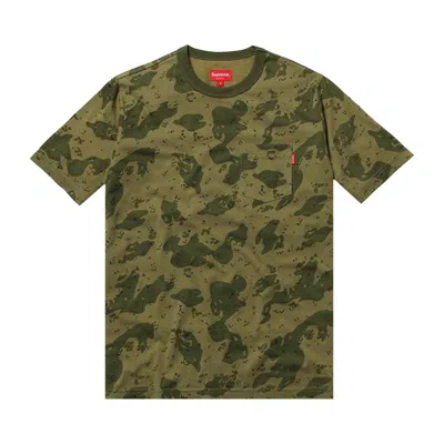 Pre-owned Supreme Pocket Tee 'camo' | Green | Men's Size Xl
