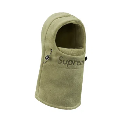 Pre-owned Supreme Polartec Balaclava 'light Olive' In Green