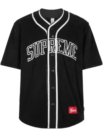 Supreme Polartec Baseball T-shirt In Black
