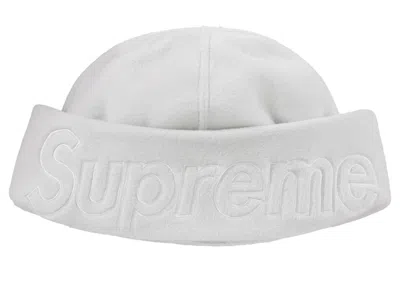 Pre-owned Supreme Polartec Beanie (fw23) In Light Grey In Gray
