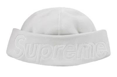 Pre-owned Supreme Polartec Beanie (fw23) Light Grey