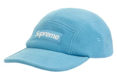 Pre-owned Supreme Polartec Camp Cap In Dusty Teal