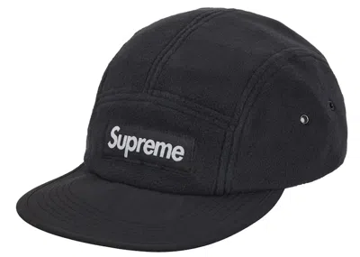 Pre-owned Supreme Polartec Earflap Camp Cap (fw24) In Black