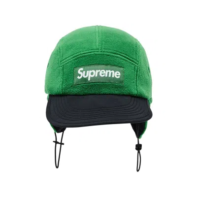 Pre-owned Supreme Polartec Earflap Camp Cap 'green' | Men's Size Onesize