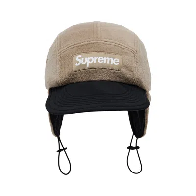 Pre-owned Supreme Polartec Earflap Camp Cap 'taupe' | Tan | Men's Size Onesize In Brown