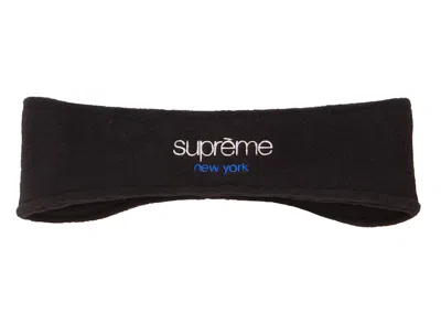 Pre-owned Supreme Polartec Headband In Black