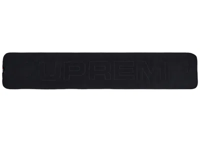 Pre-owned Supreme Polartec Logo Scarf In Black