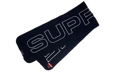 Pre-owned Supreme Polartec Logo Scarf In Navy Blue