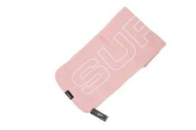 Pre-owned Supreme Polartec Logo Scarf In Pink