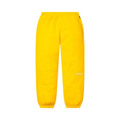 Pre-owned Supreme Polartec Pant 'yellow'