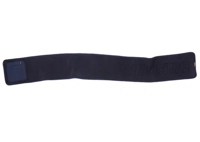 Pre-owned Supreme Polartec Pocket Scarf In Navy Blue