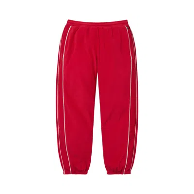 Pre-owned Supreme Polartec Reflective Piping Pant 'red' | Men's Size M