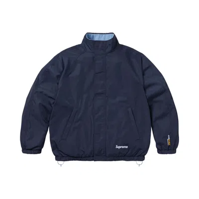 Pre-owned Supreme Polartec Reversible Track Jacket 'navy' | Blue | Men's Size L