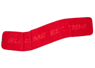 Pre-owned Supreme Polartec Scarf (fw19) In Red