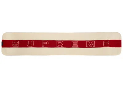 Pre-owned Supreme Polartec Scarf In Natural